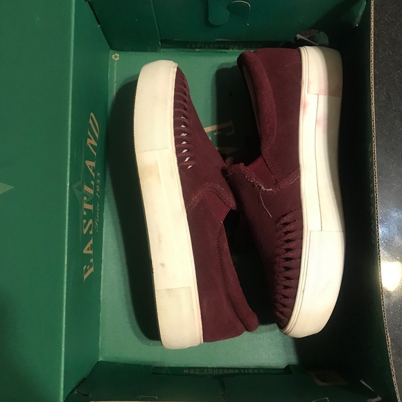 J/Slides Suede Burgundy Sneaker - Picture 3 of 3